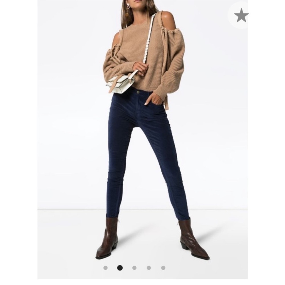✨NWT Frame Navy Blue Le High Skinny High Rise Corduroy Pants Jeans Size 25
